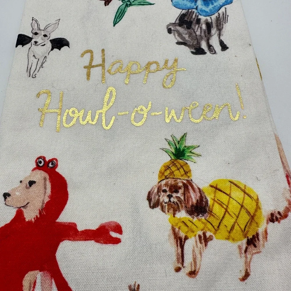 Anthropoly Pauline‎ Happy Howl-oween Dish Towel 21